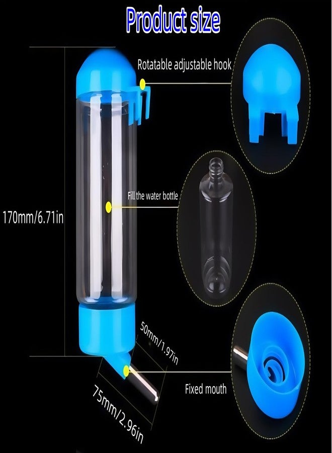 HNOYGNU 2 Pcs 16Oz Guinea Pig Water Bottle No Drip Small Animal Water Bottle, for Hamster/Small Pet/Bunny/Ferret/Hamster/Guinea Pig/Rabbit - Image 2